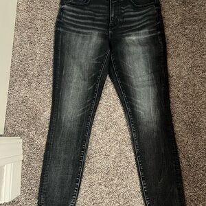 Women’s Buckle Black Skinny Jeans